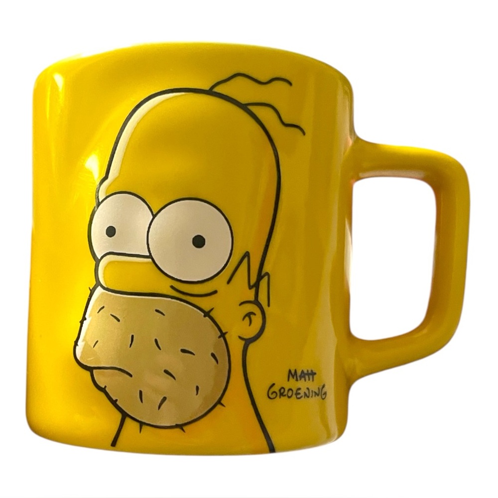 Universal Studios The Simpsons Homer Not-So-Hot Shot Glass Ceramic Mini Mug 3D